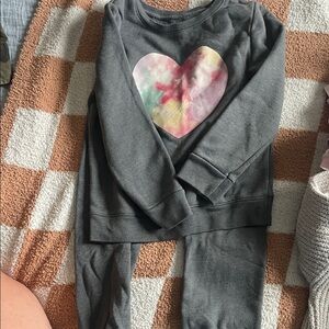 Garanimals Gray Kids Matching Set with Heart Design